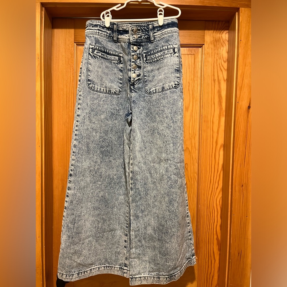 Free People Wide Leg Jeans